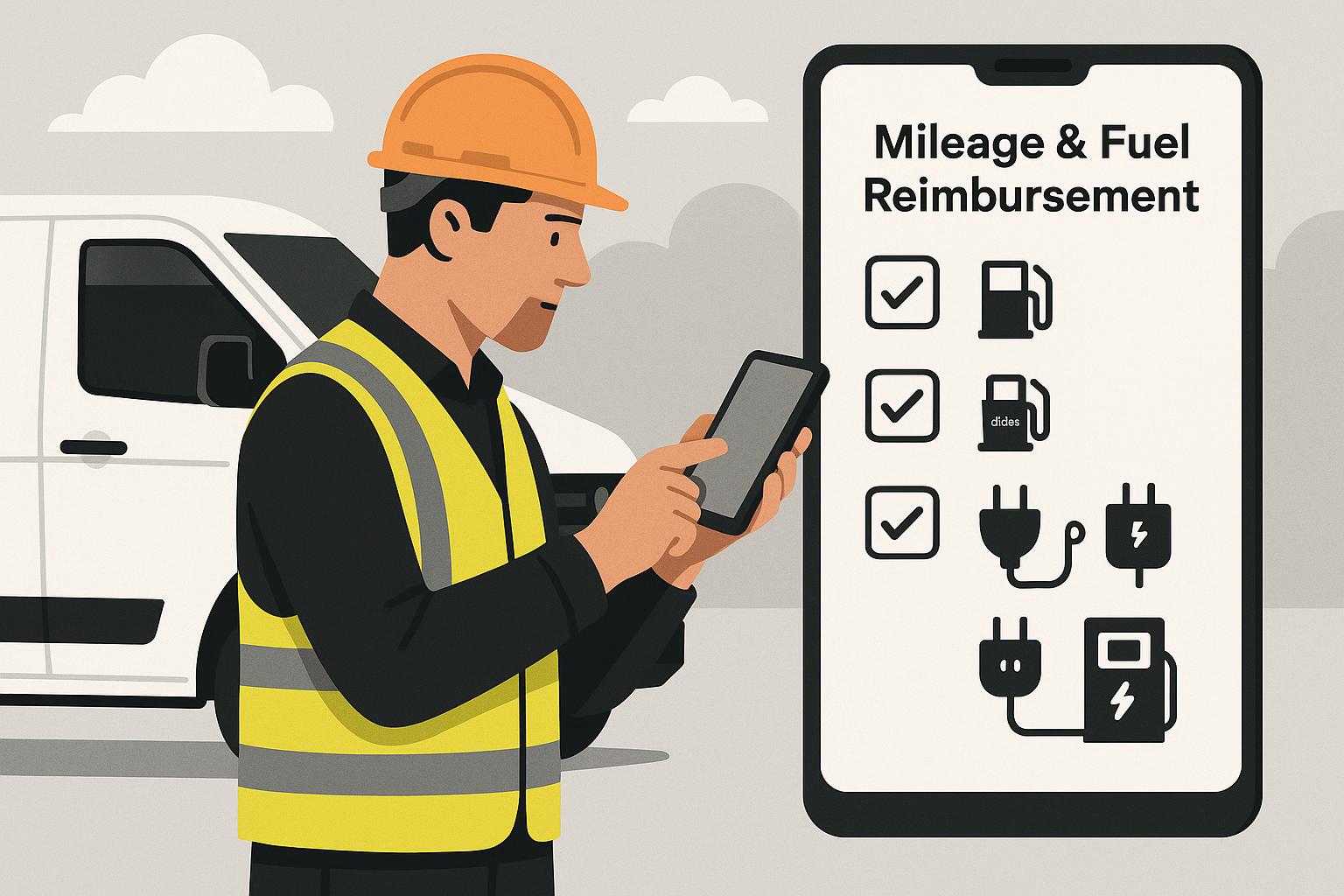 HMRC Advisory Fuel Rates made simple for construction firms: vans vs company cars, EV home vs public charging, and clean Xero/QuickBooks workflows