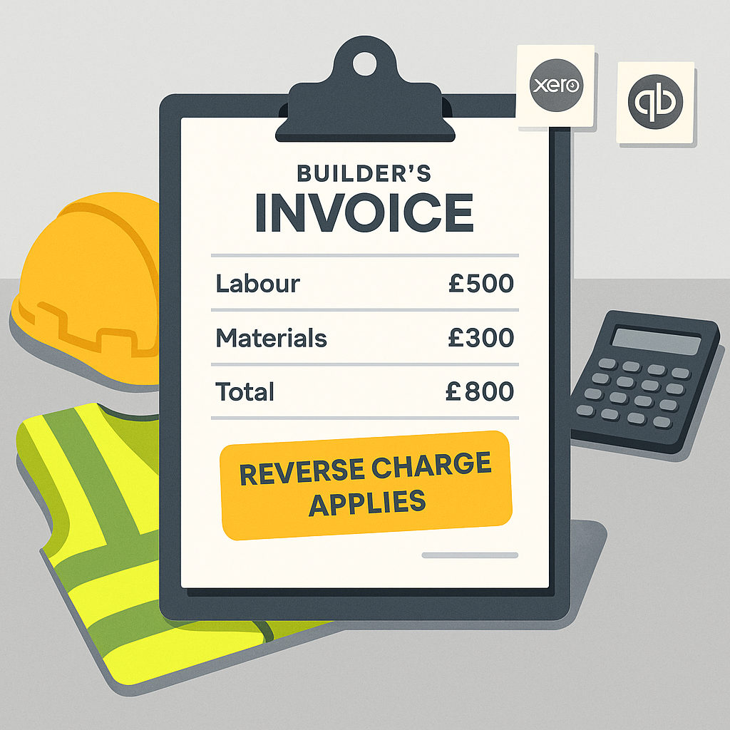 Domestic Reverse Charge on mixed invoices: how to handle labour and materials in Xero and QuickBooks