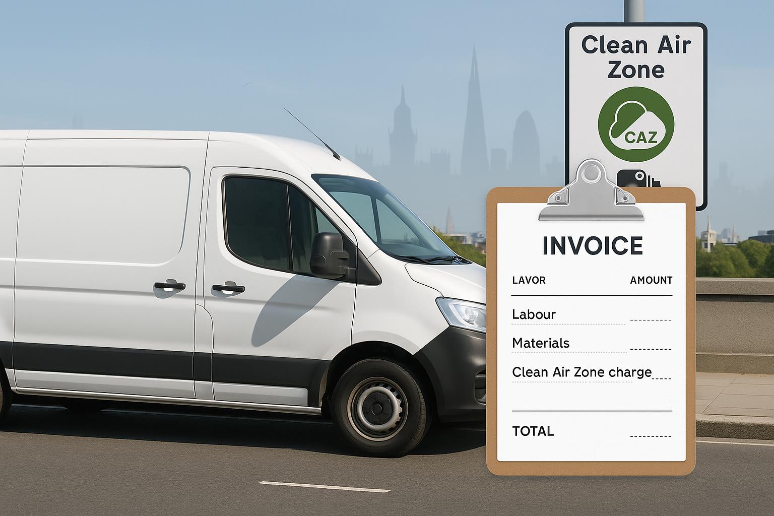 How to add ULEZ or Clean Air Zone charges to your invoice (VAT and reverse charge explained)