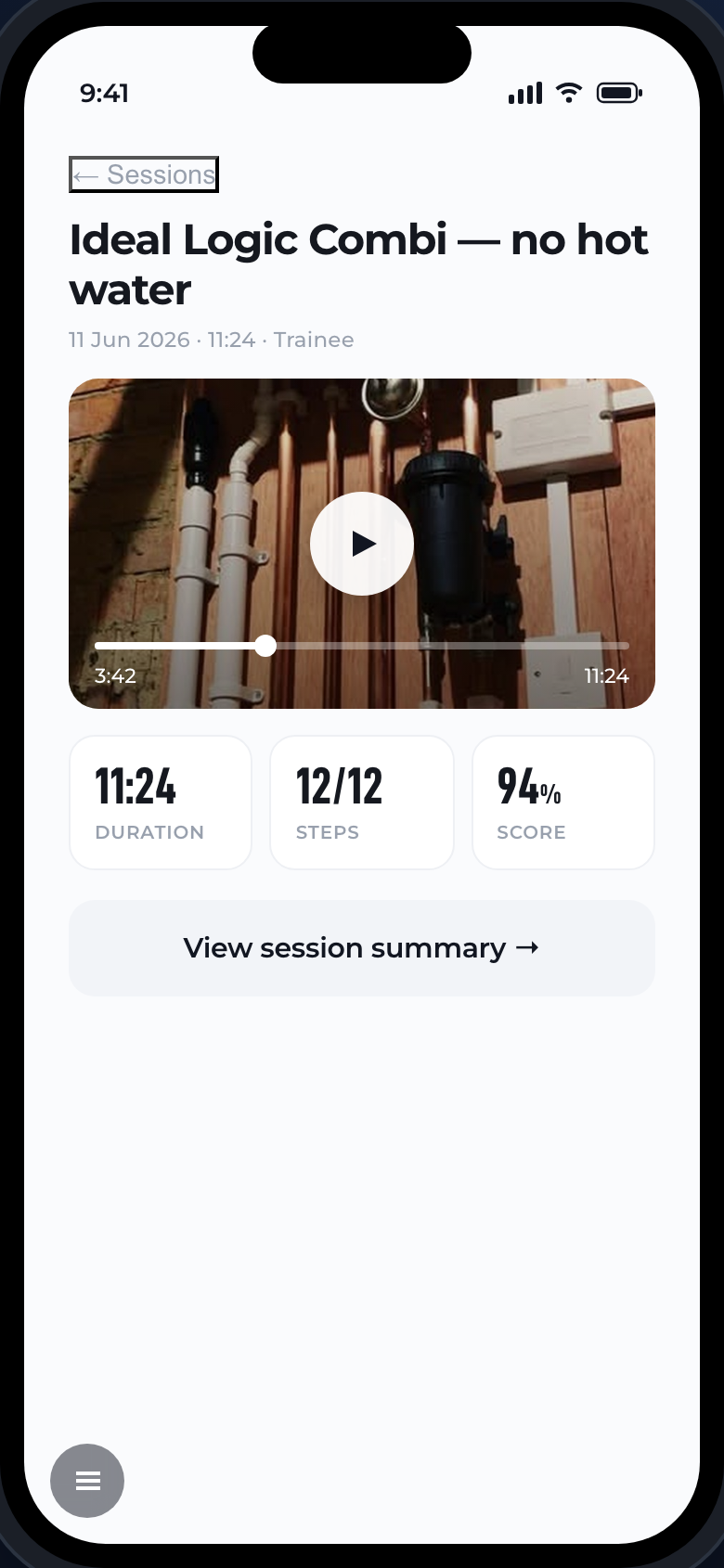 Recording playback